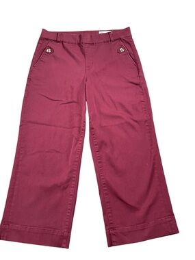 Cosmic Blue Love Magenta Wide Leg Pull On Crop Pants.  Size 30